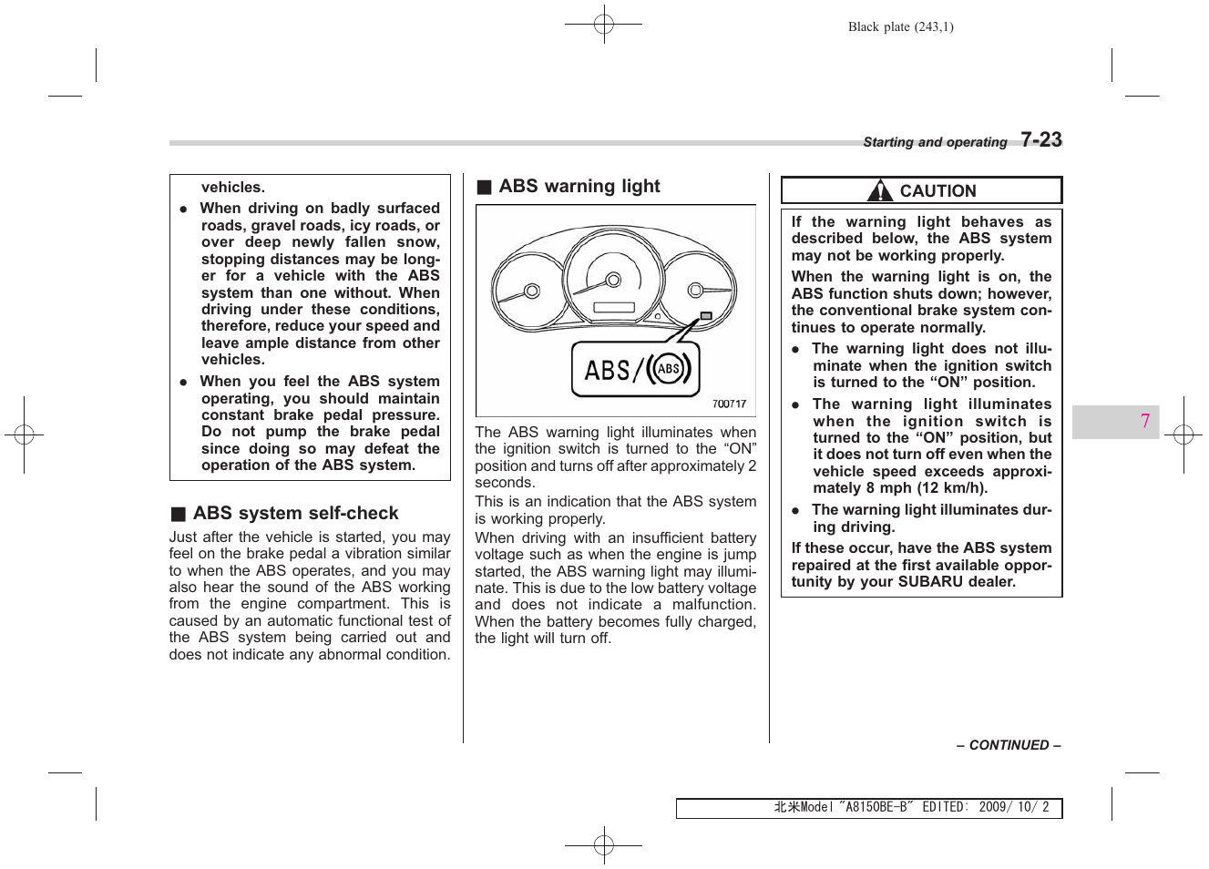 Subaru 2010 Forester User Manual | Page 252 / 414