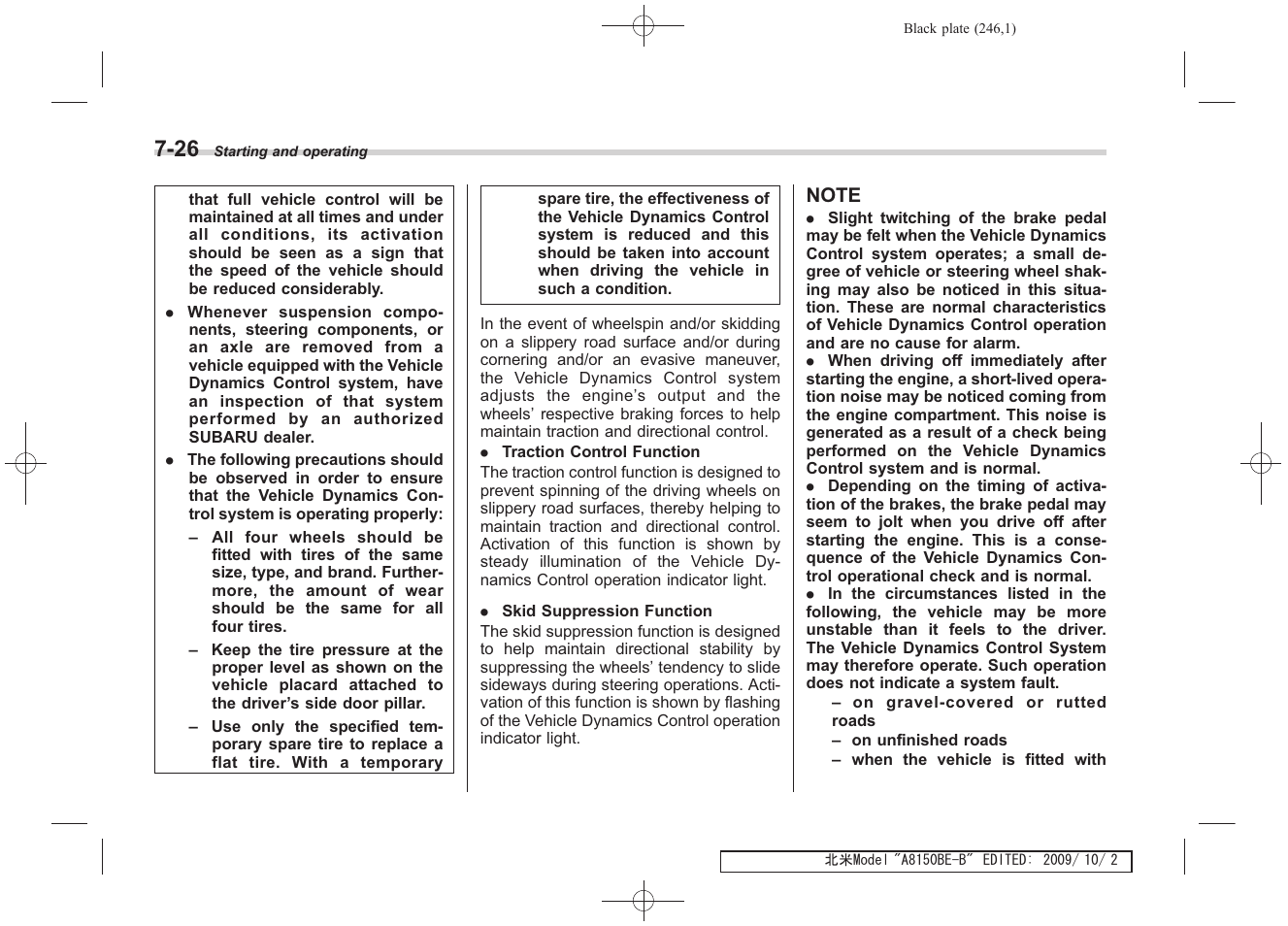 Subaru 2010 Forester User Manual | Page 255 / 414