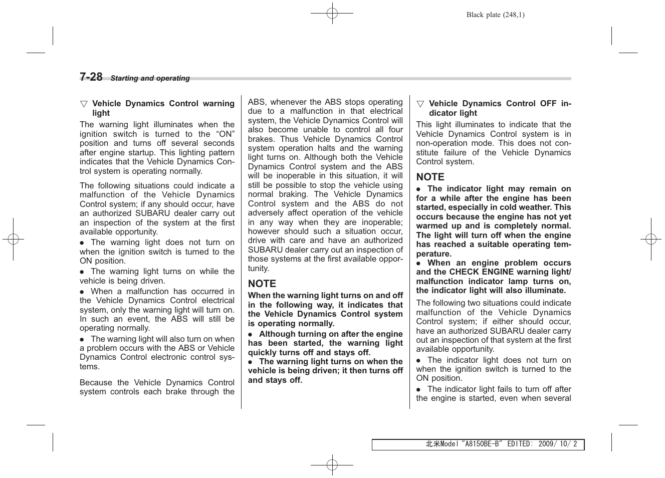 Subaru 2010 Forester User Manual | Page 257 / 414