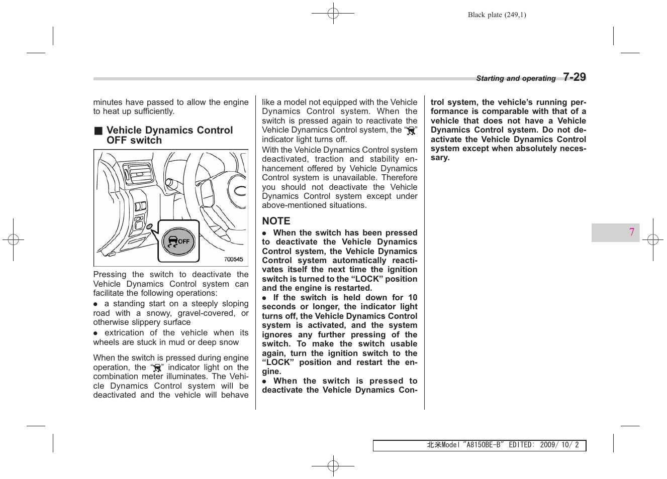 Subaru 2010 Forester User Manual | Page 258 / 414