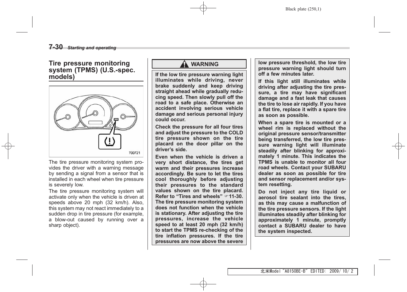 Subaru 2010 Forester User Manual | Page 259 / 414