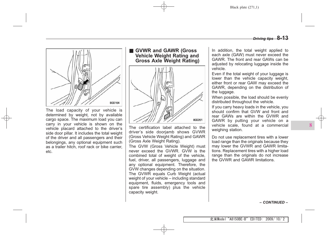 Subaru 2010 Forester User Manual | Page 280 / 414