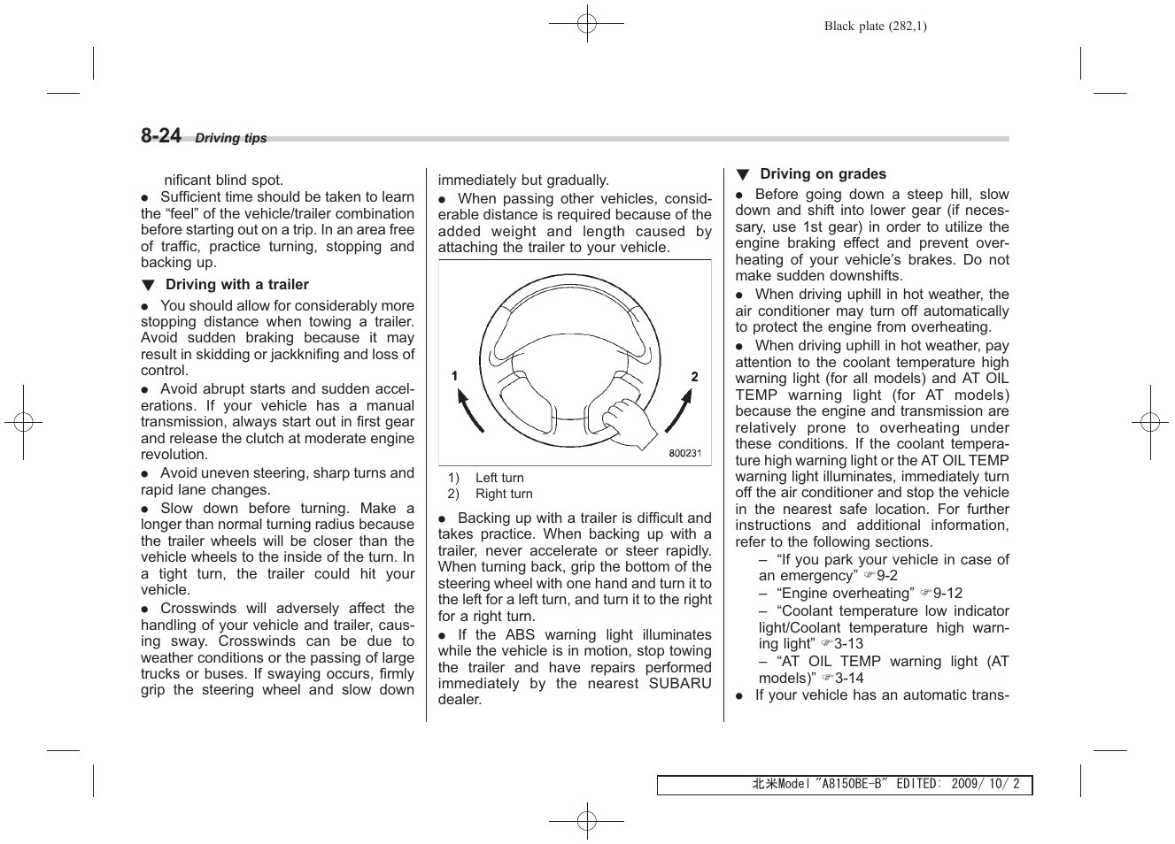 Subaru 2010 Forester User Manual | Page 291 / 414