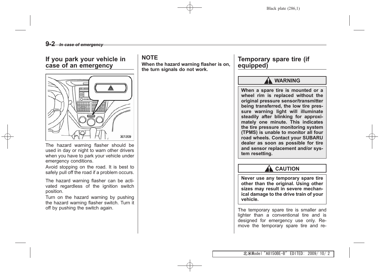 Subaru 2010 Forester User Manual | Page 295 / 414