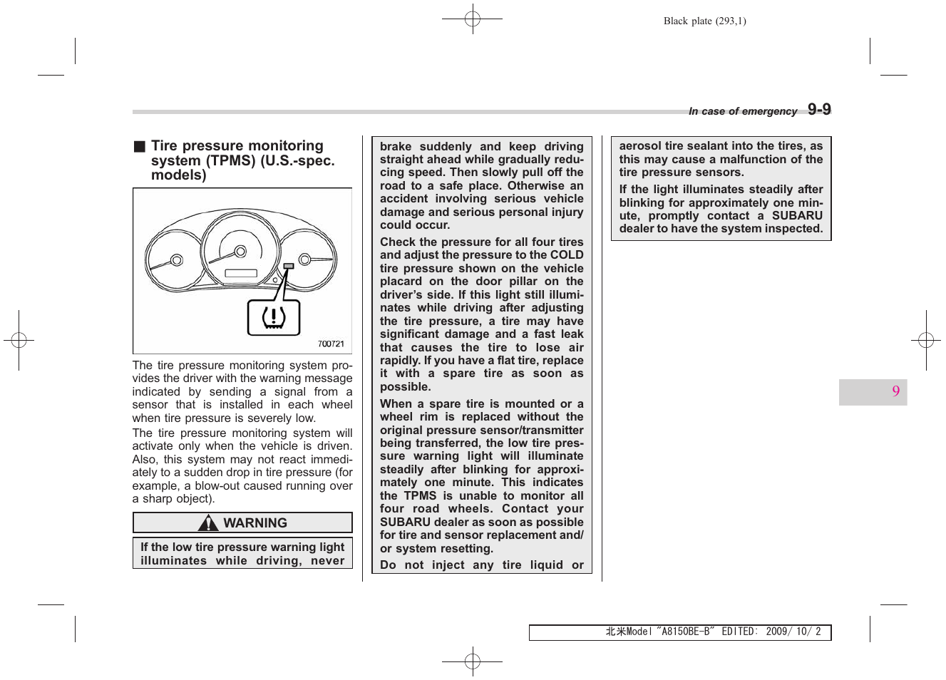 Subaru 2010 Forester User Manual | Page 302 / 414