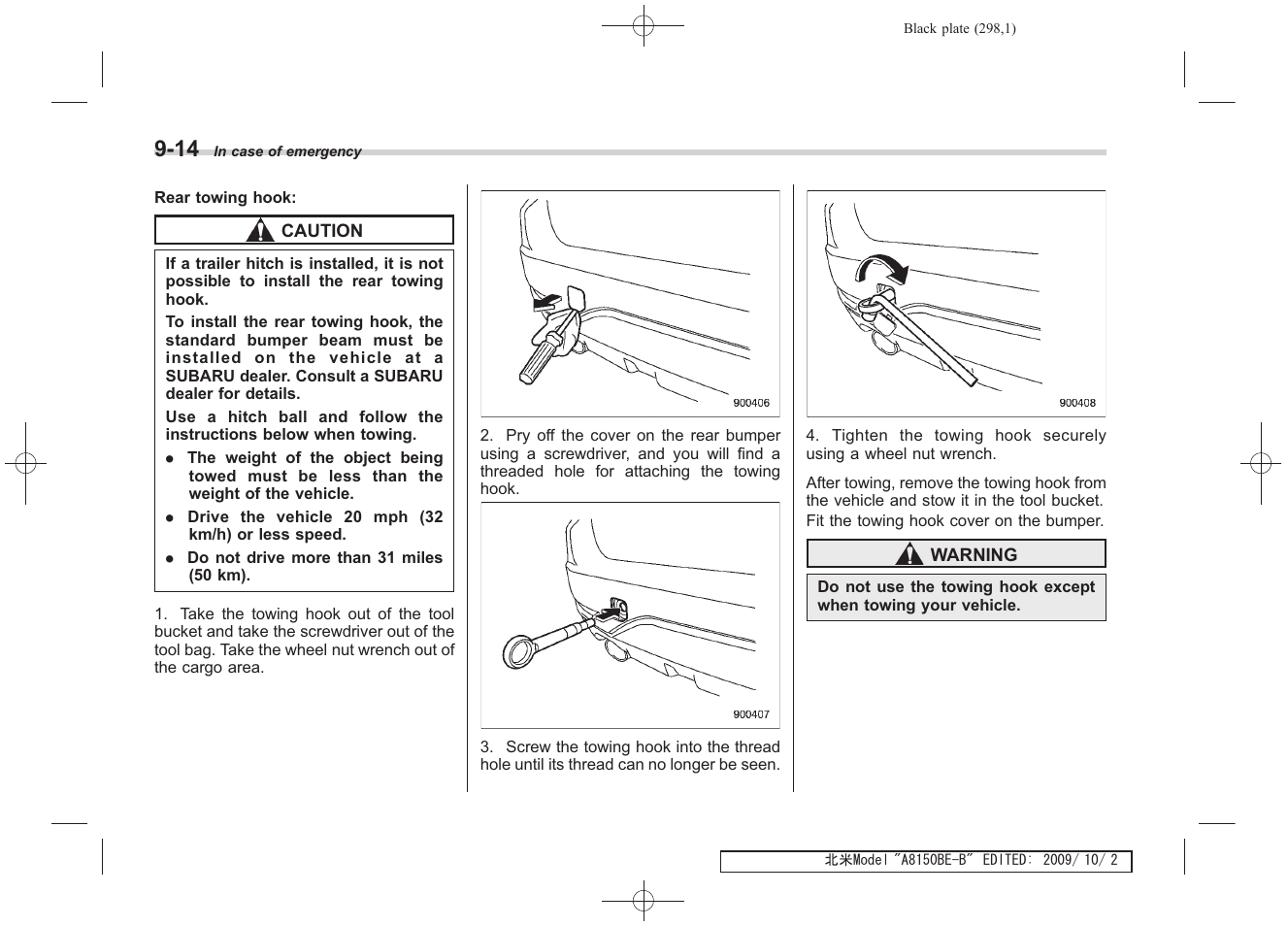 Subaru 2010 Forester User Manual | Page 307 / 414