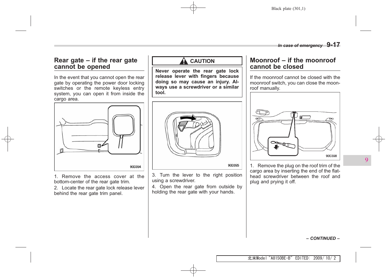 Subaru 2010 Forester User Manual | Page 310 / 414