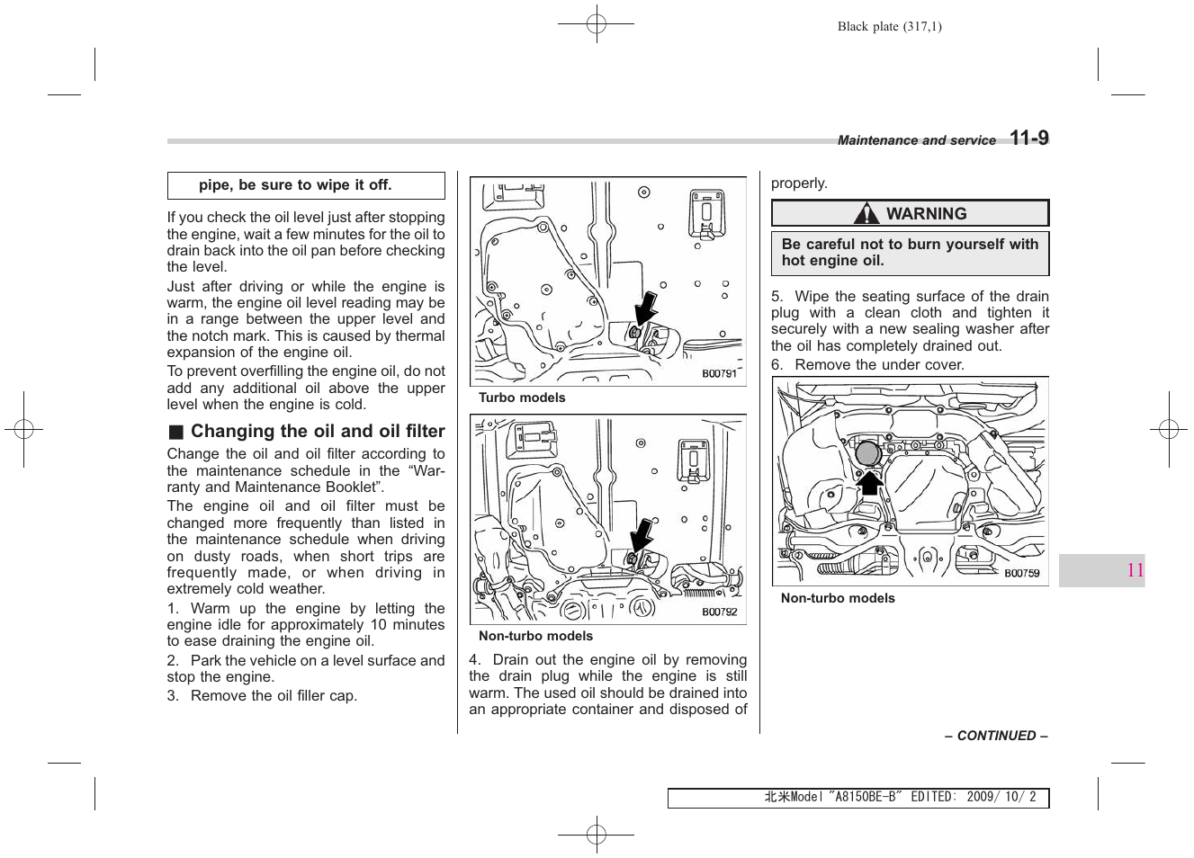 Subaru 2010 Forester User Manual | Page 326 / 414