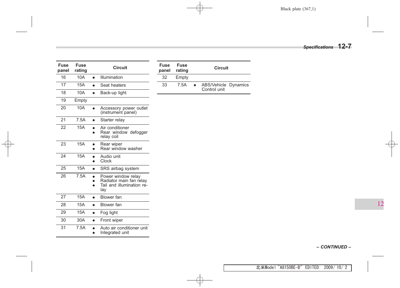 Subaru 2010 Forester User Manual | Page 376 / 414