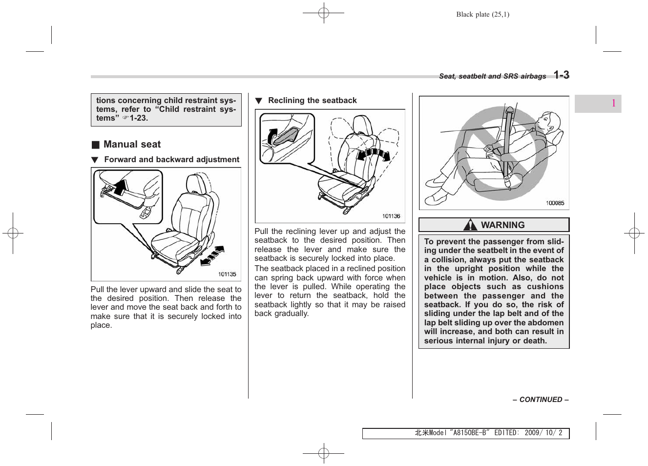 Subaru 2010 Forester User Manual | Page 38 / 414