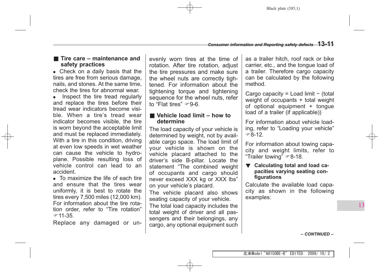 Subaru 2010 Forester User Manual | Page 394 / 414