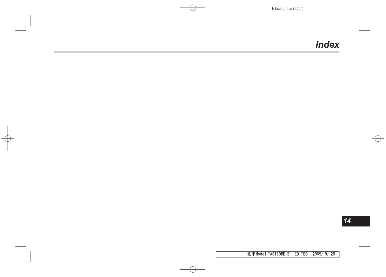 Index | Subaru 2010 Forester User Manual | Page 402 / 414