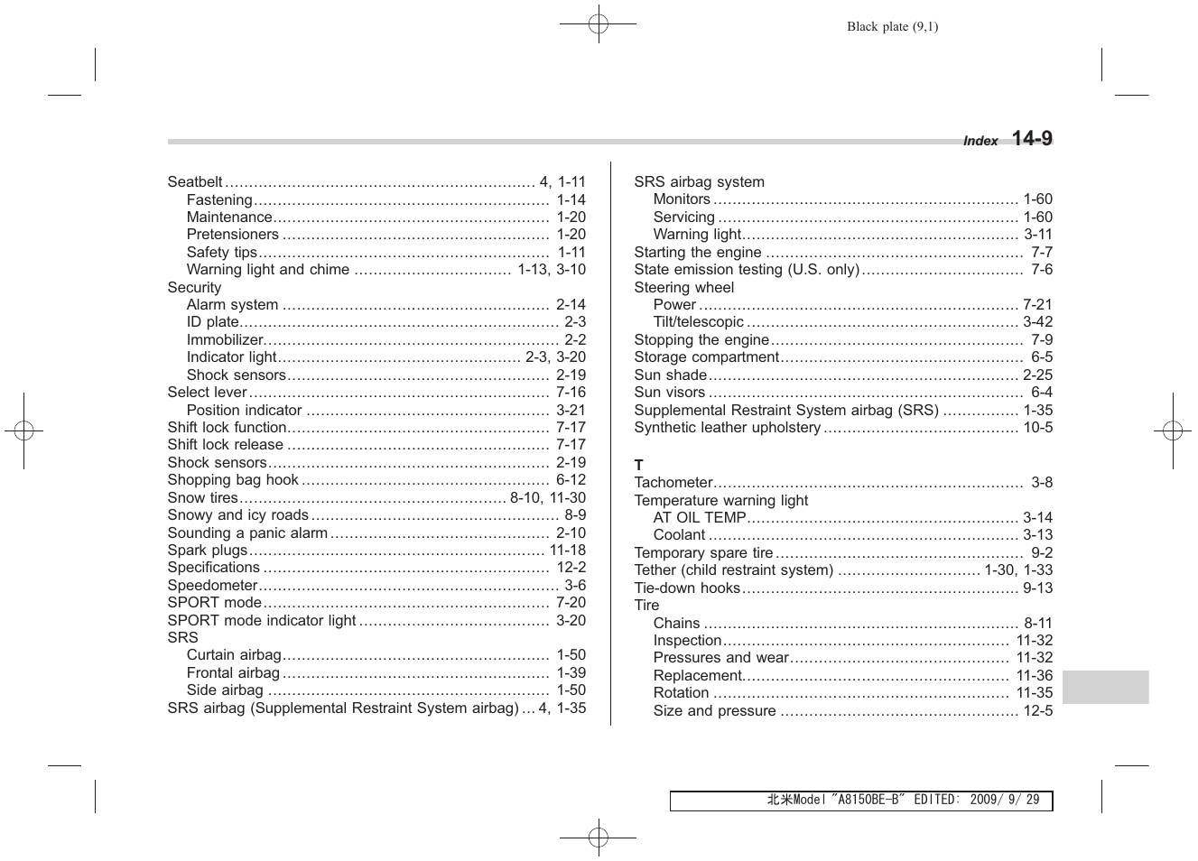 Subaru 2010 Forester User Manual | Page 410 / 414