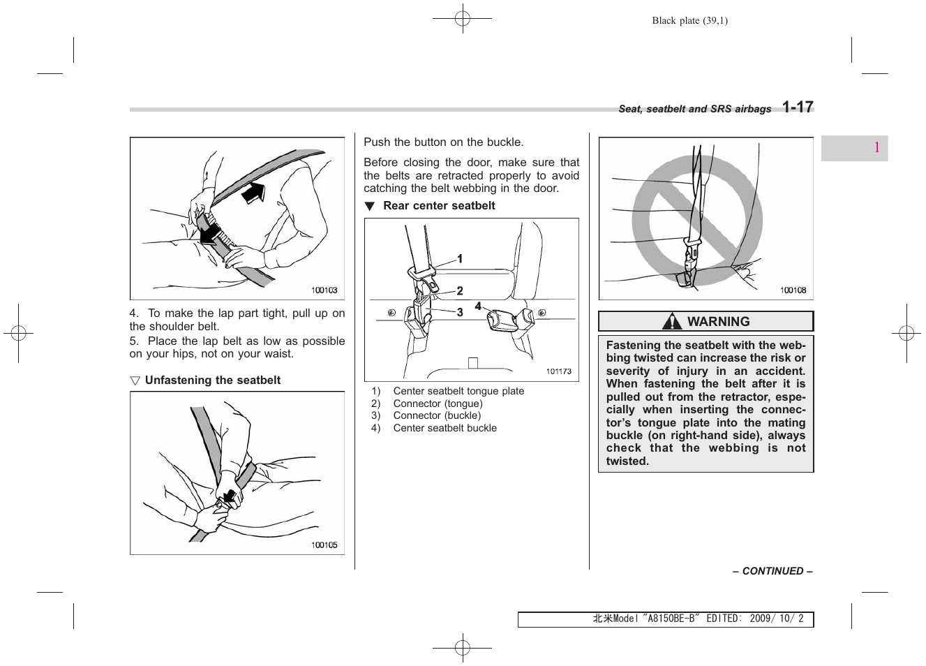 Subaru 2010 Forester User Manual | Page 52 / 414