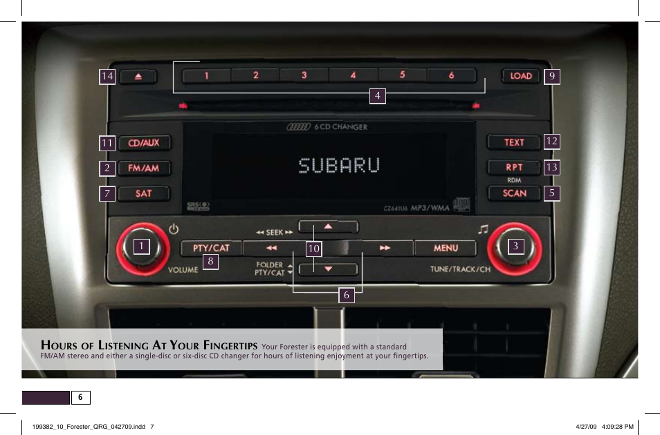 Subaru 2010 Forester User Manual | Page 6 / 414