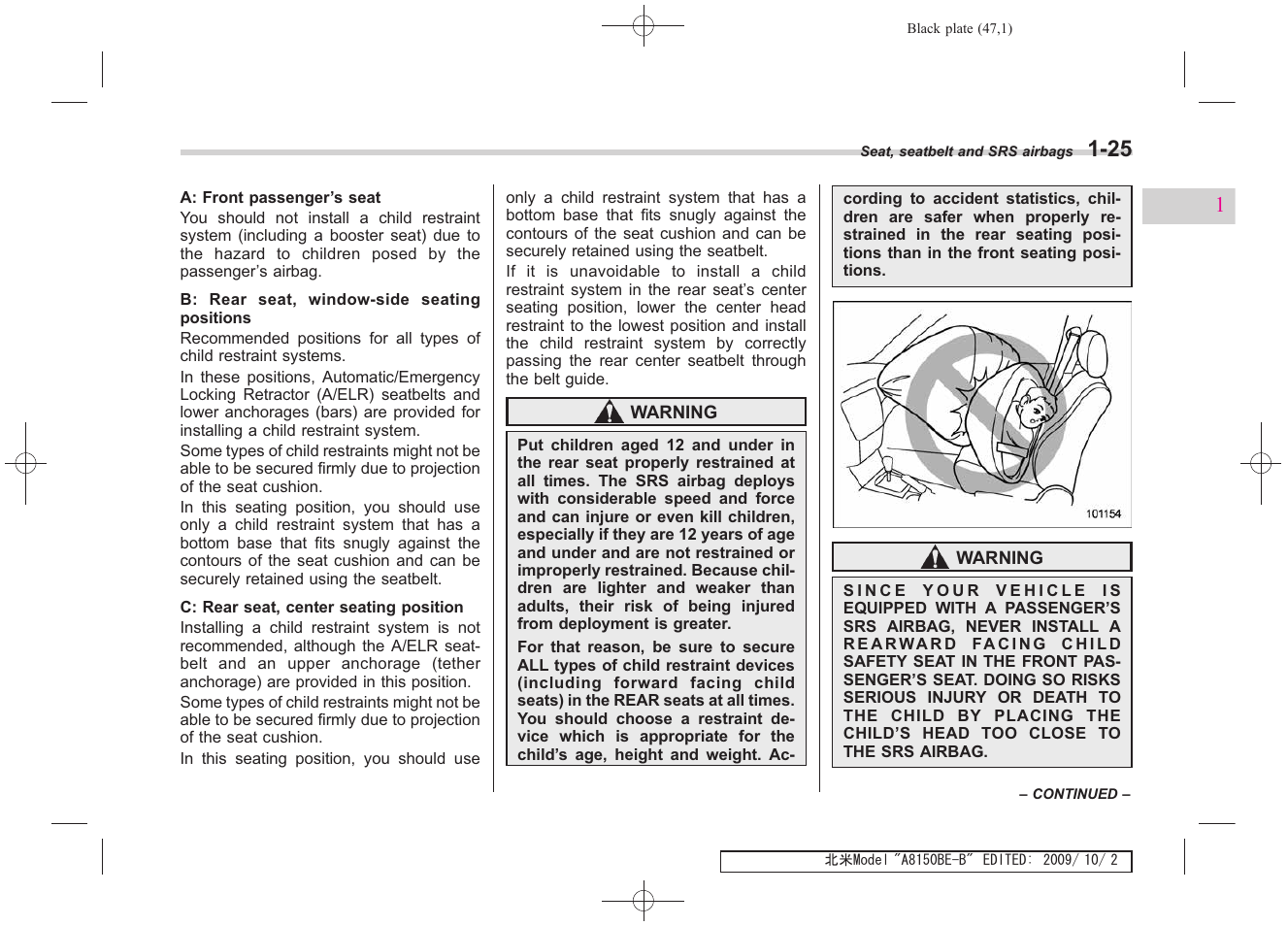 Subaru 2010 Forester User Manual | Page 60 / 414