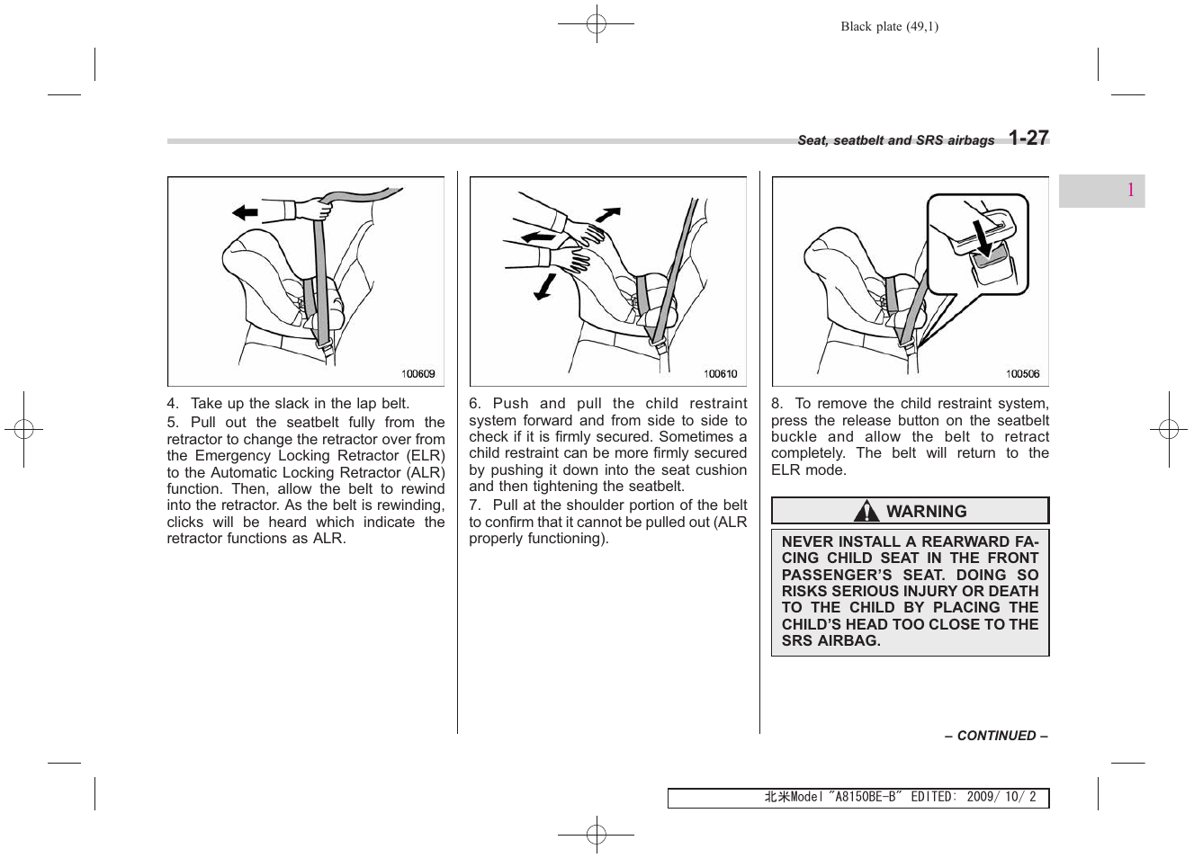 Subaru 2010 Forester User Manual | Page 62 / 414