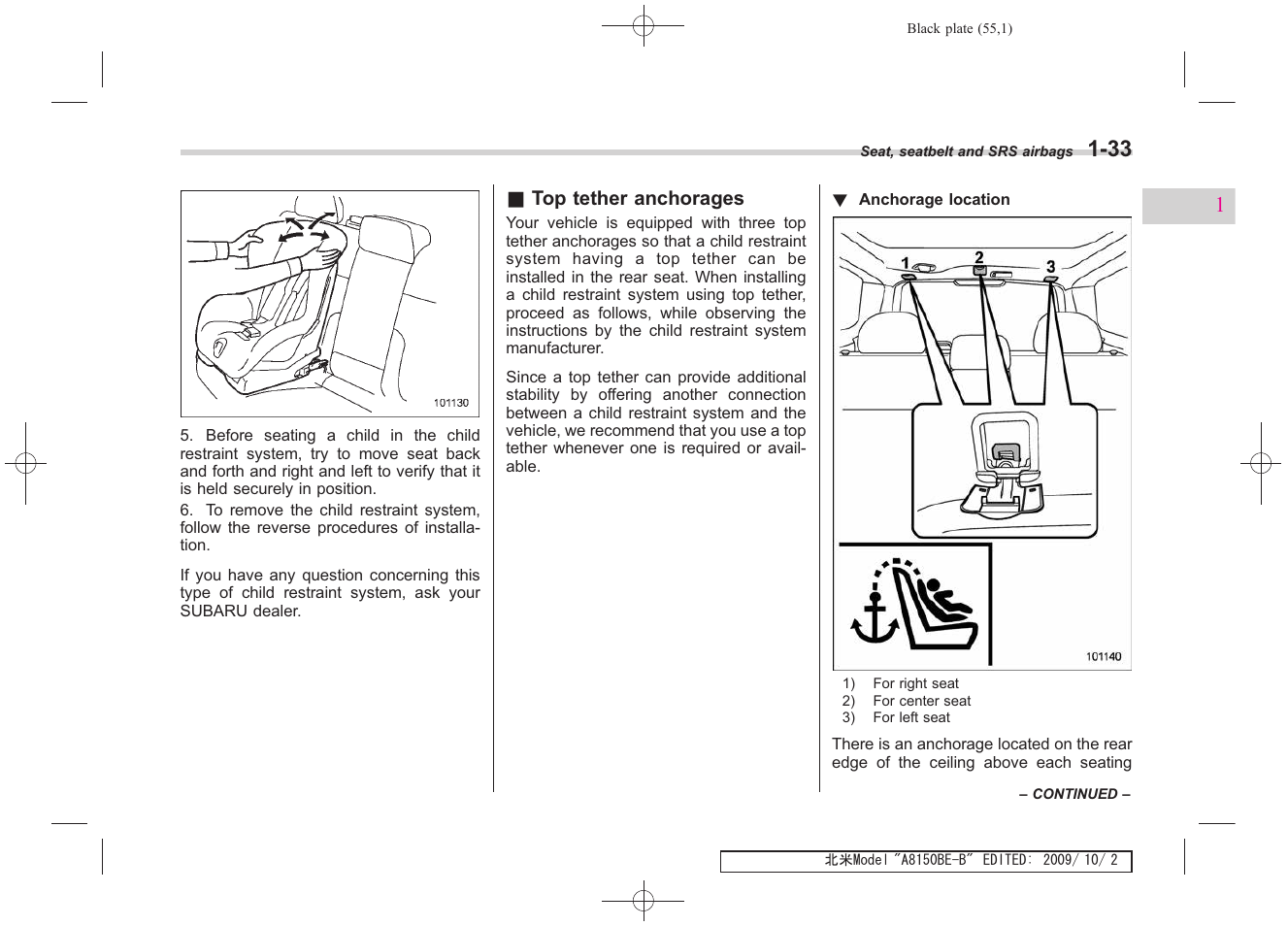 Subaru 2010 Forester User Manual | Page 68 / 414