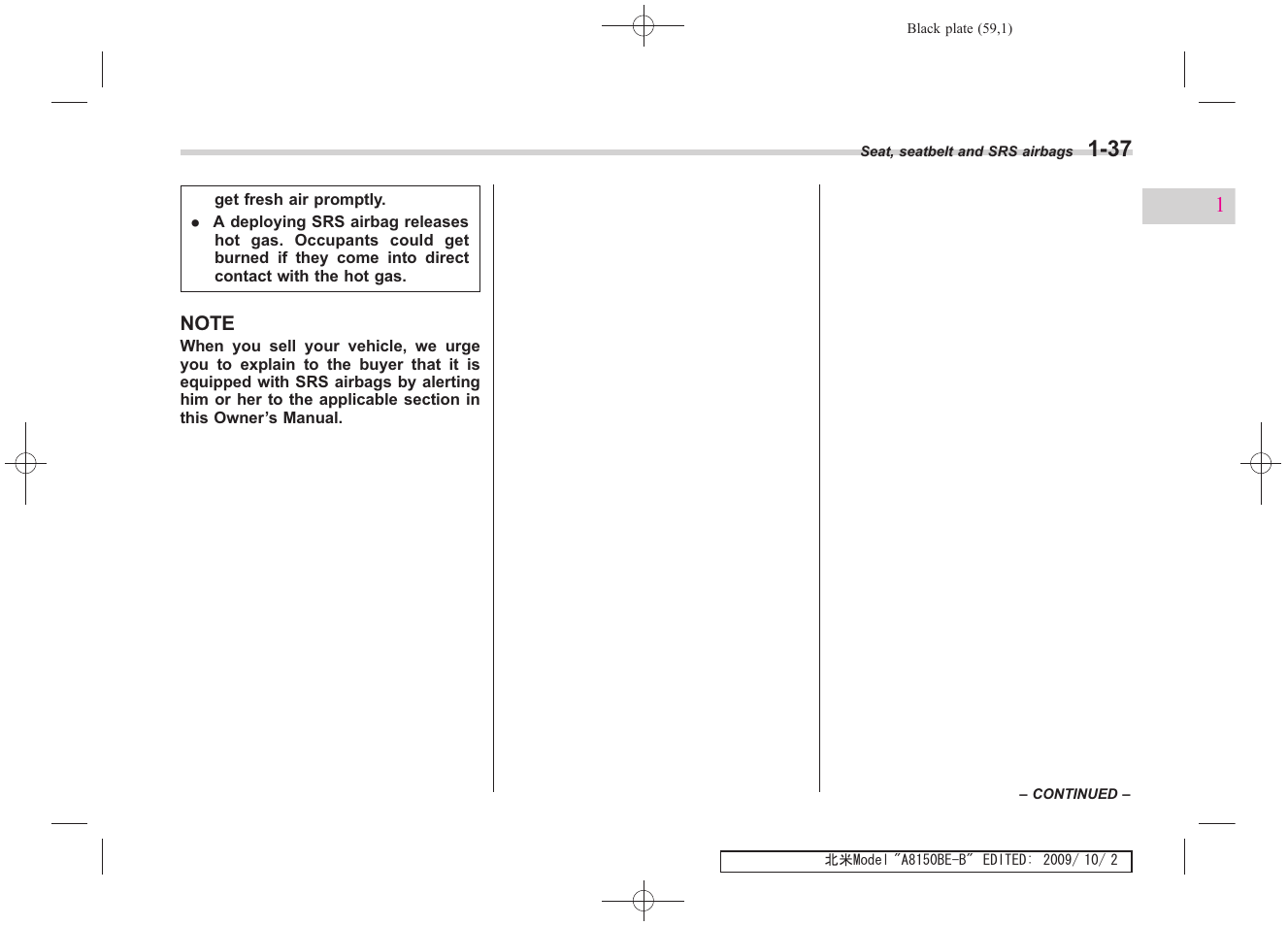 Subaru 2010 Forester User Manual | Page 72 / 414