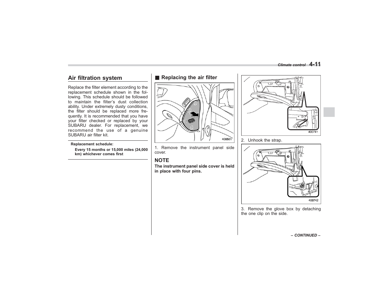 Subaru 2009 Tribeca User Manual | Page 175 / 411