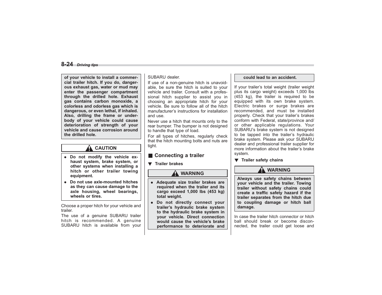 Subaru 2009 Tribeca User Manual | Page 294 / 411