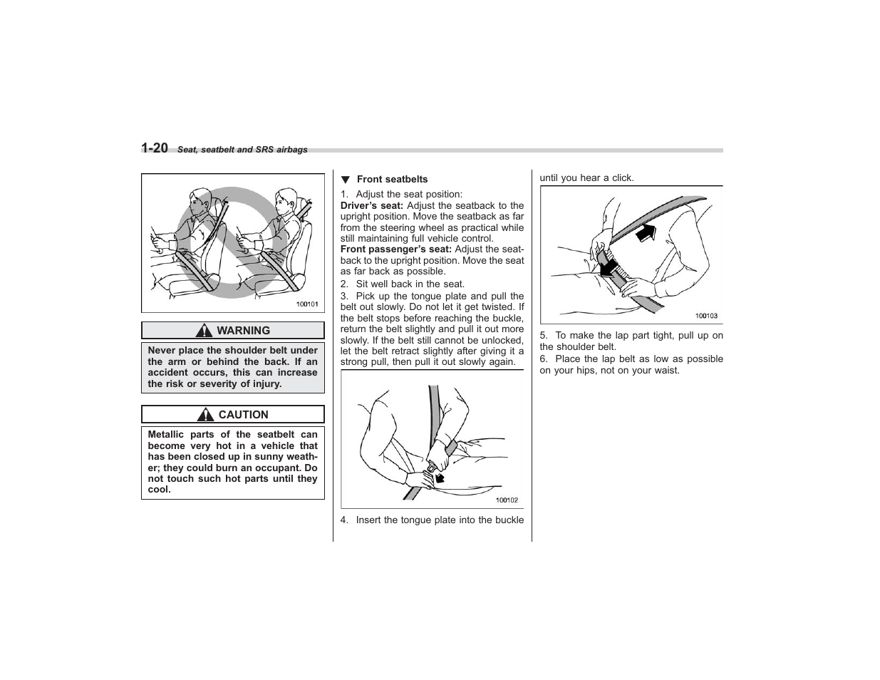 Subaru 2009 Tribeca User Manual | Page 44 / 411