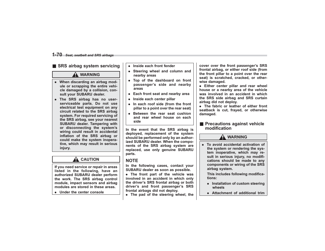 Subaru 2009 Tribeca User Manual | Page 94 / 411