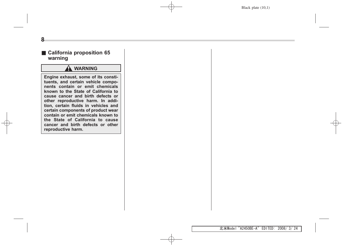 Subaru 2009 Legacy User Manual | Page 10 / 447