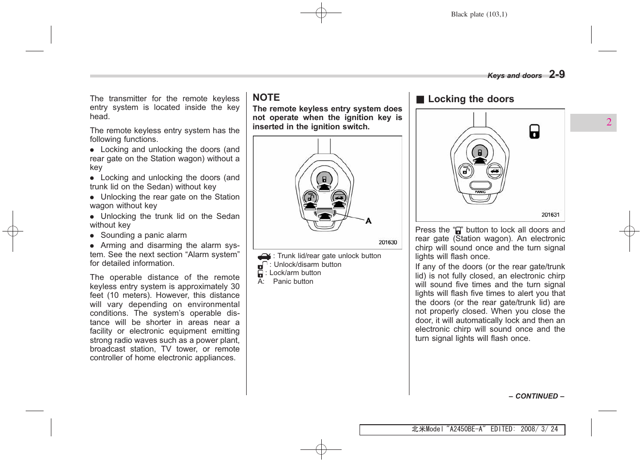 Subaru 2009 Legacy User Manual | Page 101 / 447