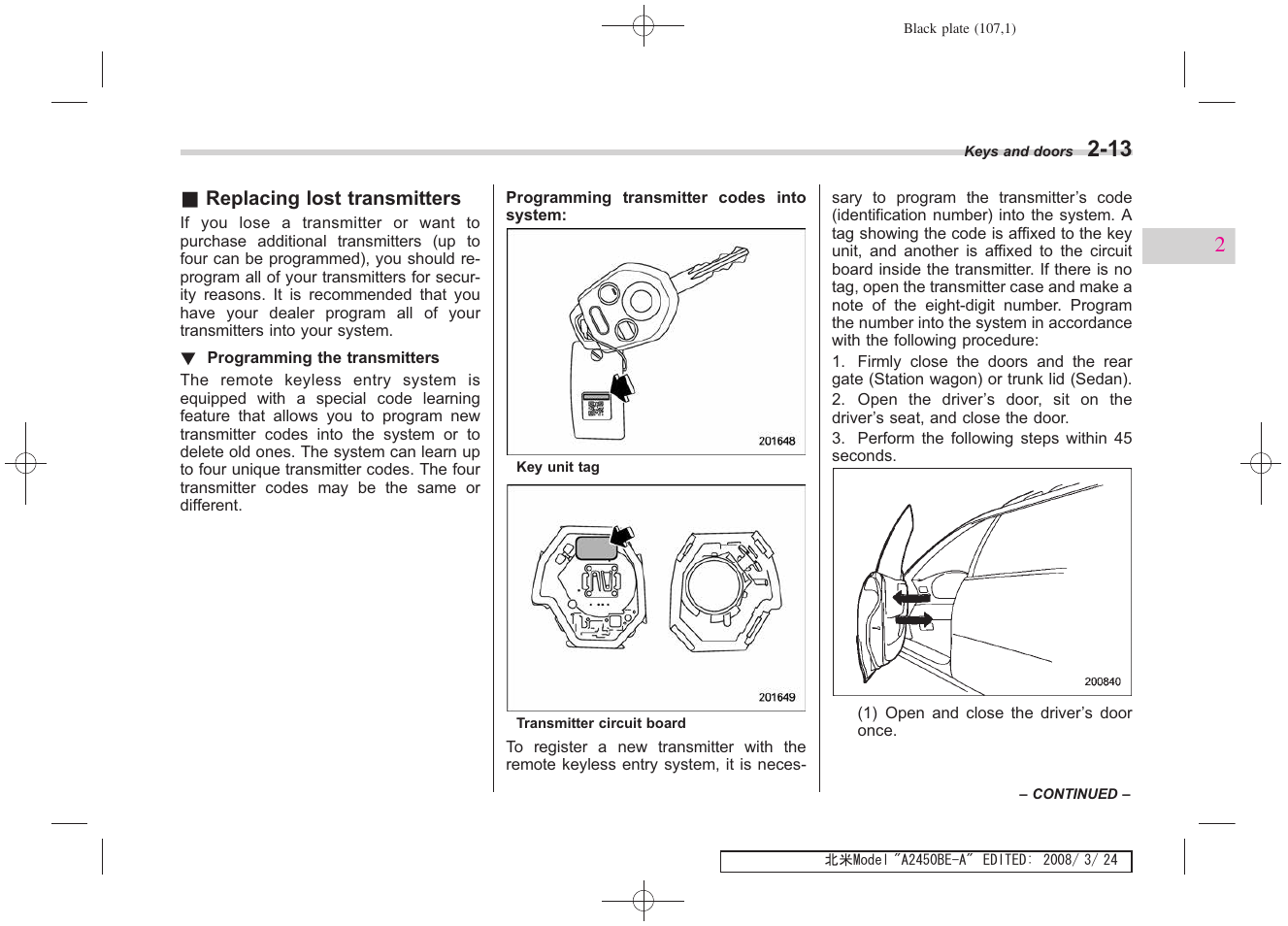 Subaru 2009 Legacy User Manual | Page 105 / 447