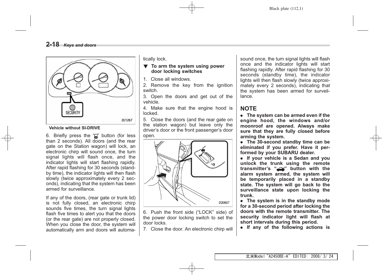Subaru 2009 Legacy User Manual | Page 110 / 447