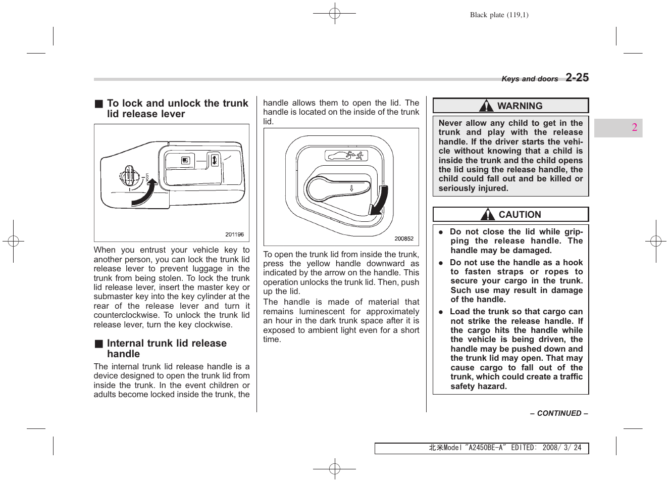 Subaru 2009 Legacy User Manual | Page 117 / 447