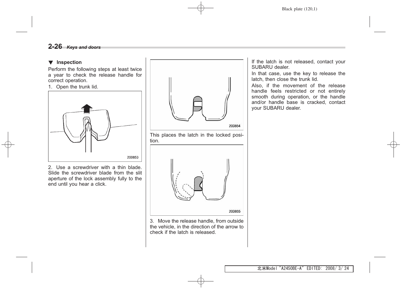 Subaru 2009 Legacy User Manual | Page 118 / 447