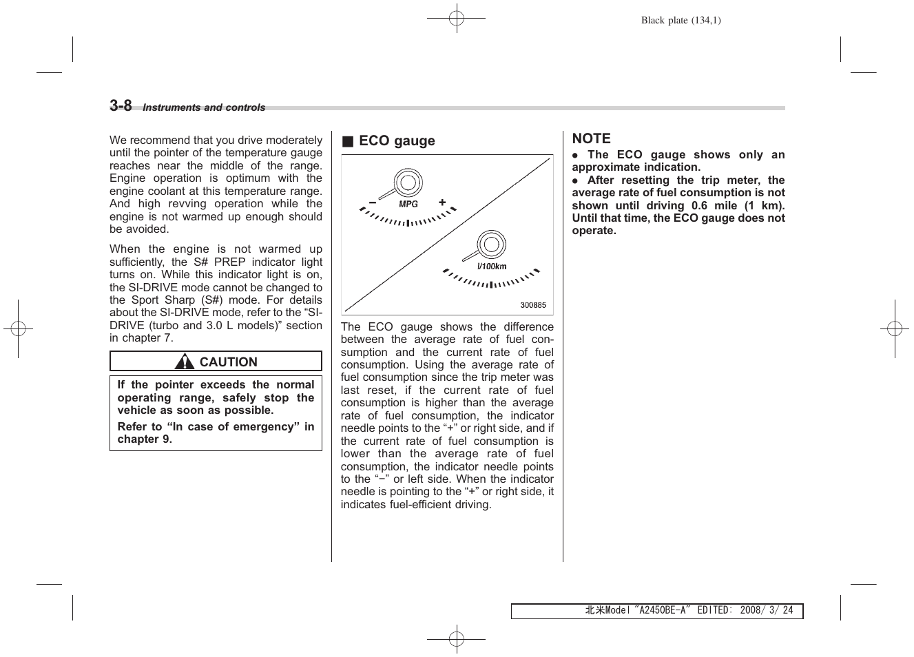 Subaru 2009 Legacy User Manual | Page 131 / 447