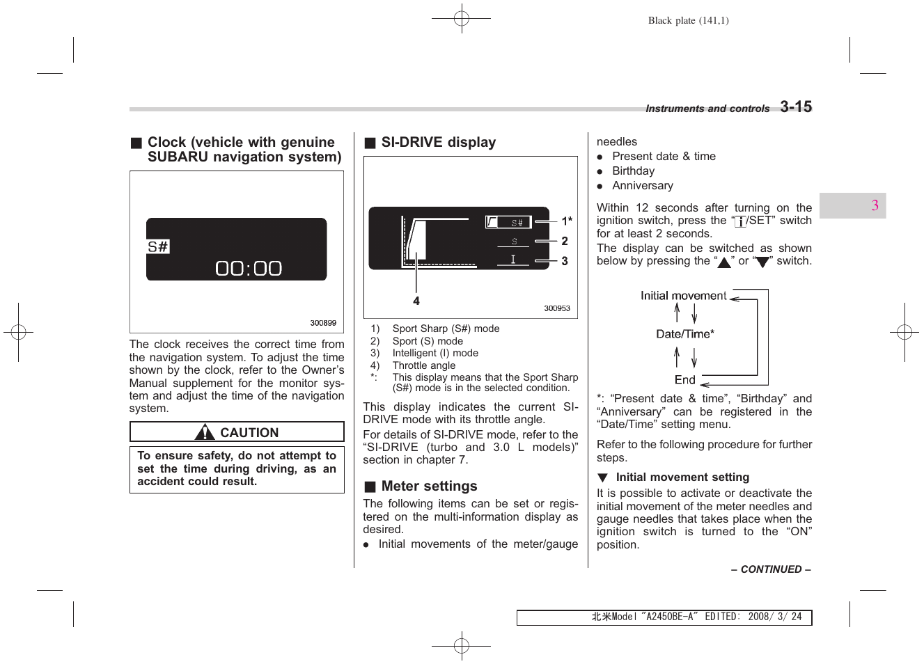 Subaru 2009 Legacy User Manual | Page 138 / 447