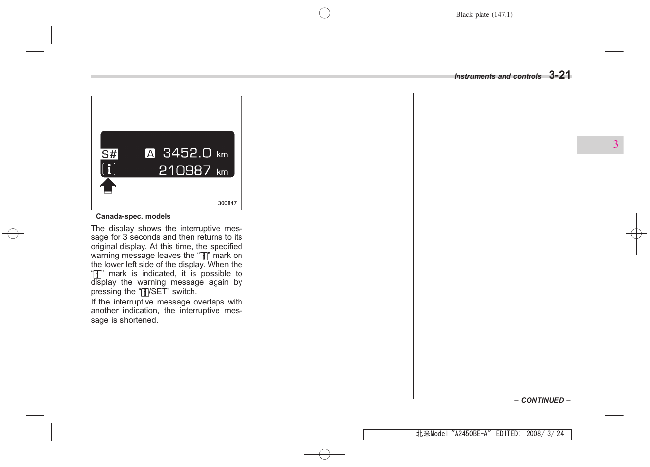 Subaru 2009 Legacy User Manual | Page 144 / 447