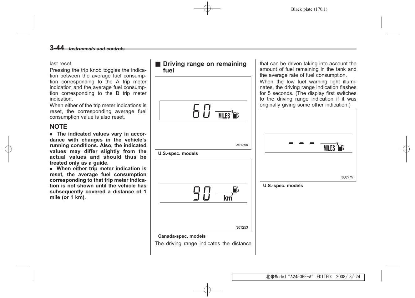 Subaru 2009 Legacy User Manual | Page 167 / 447