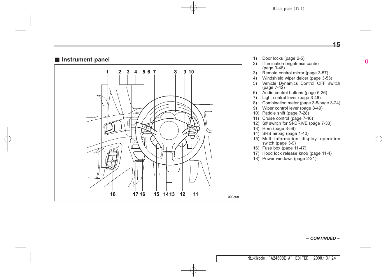 Subaru 2009 Legacy User Manual | Page 17 / 447