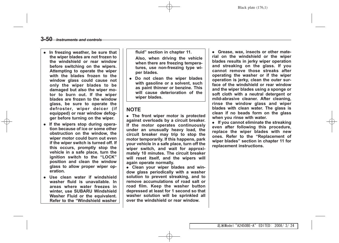 Subaru 2009 Legacy User Manual | Page 173 / 447
