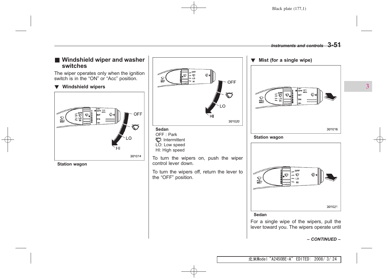 Subaru 2009 Legacy User Manual | Page 174 / 447