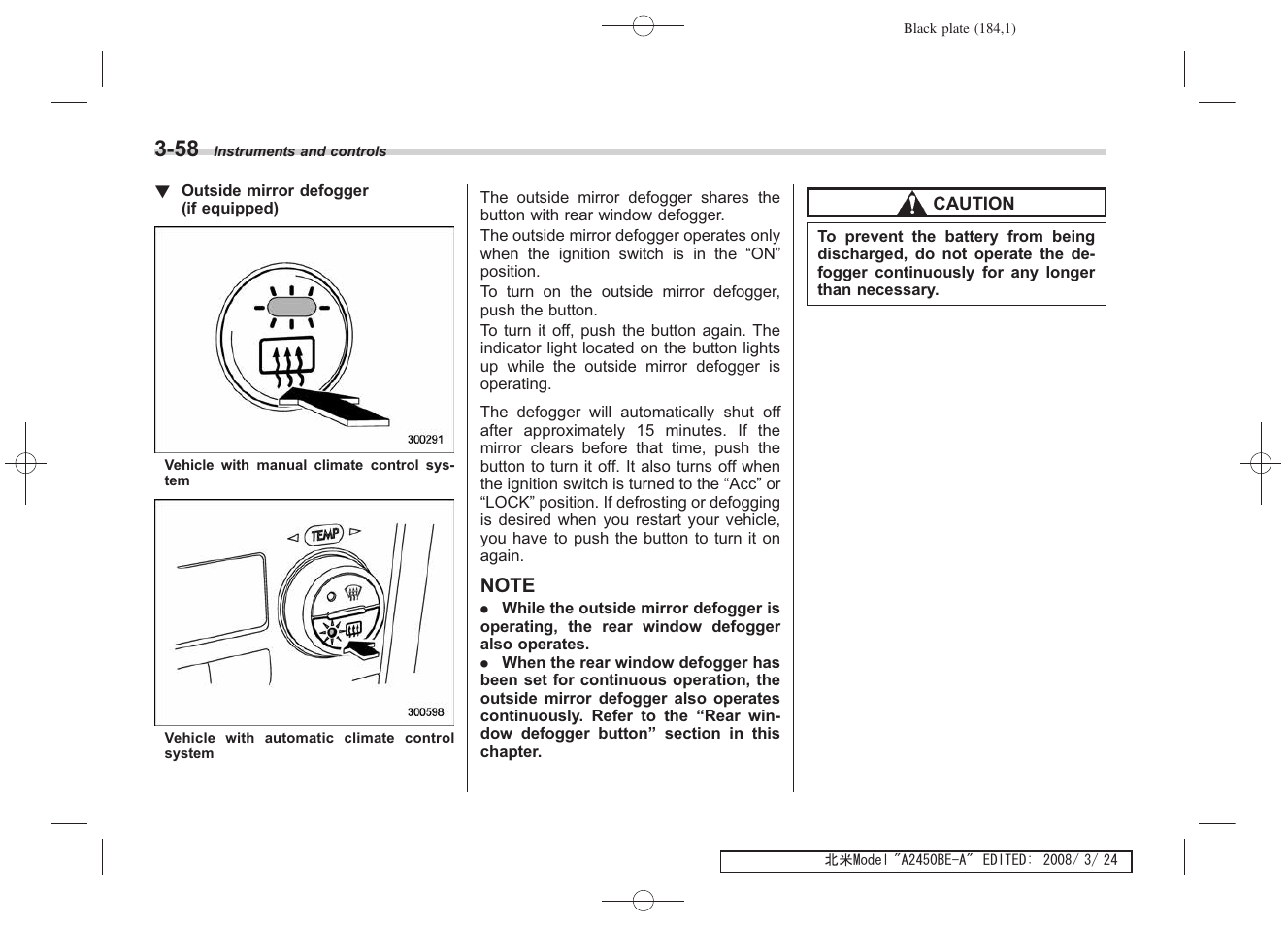 Subaru 2009 Legacy User Manual | Page 181 / 447