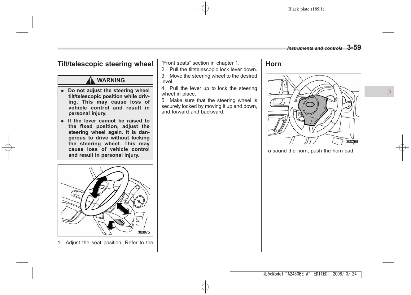 Subaru 2009 Legacy User Manual | Page 182 / 447