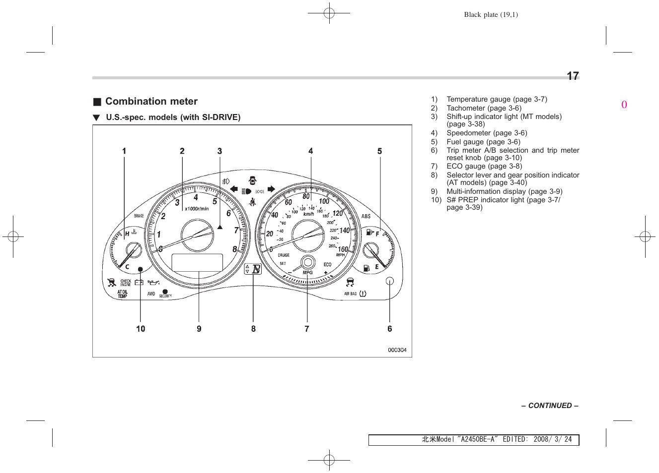 Subaru 2009 Legacy User Manual | Page 19 / 447