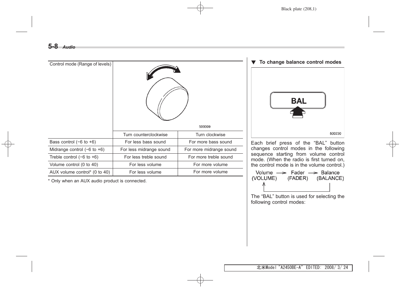 Subaru 2009 Legacy User Manual | Page 203 / 447