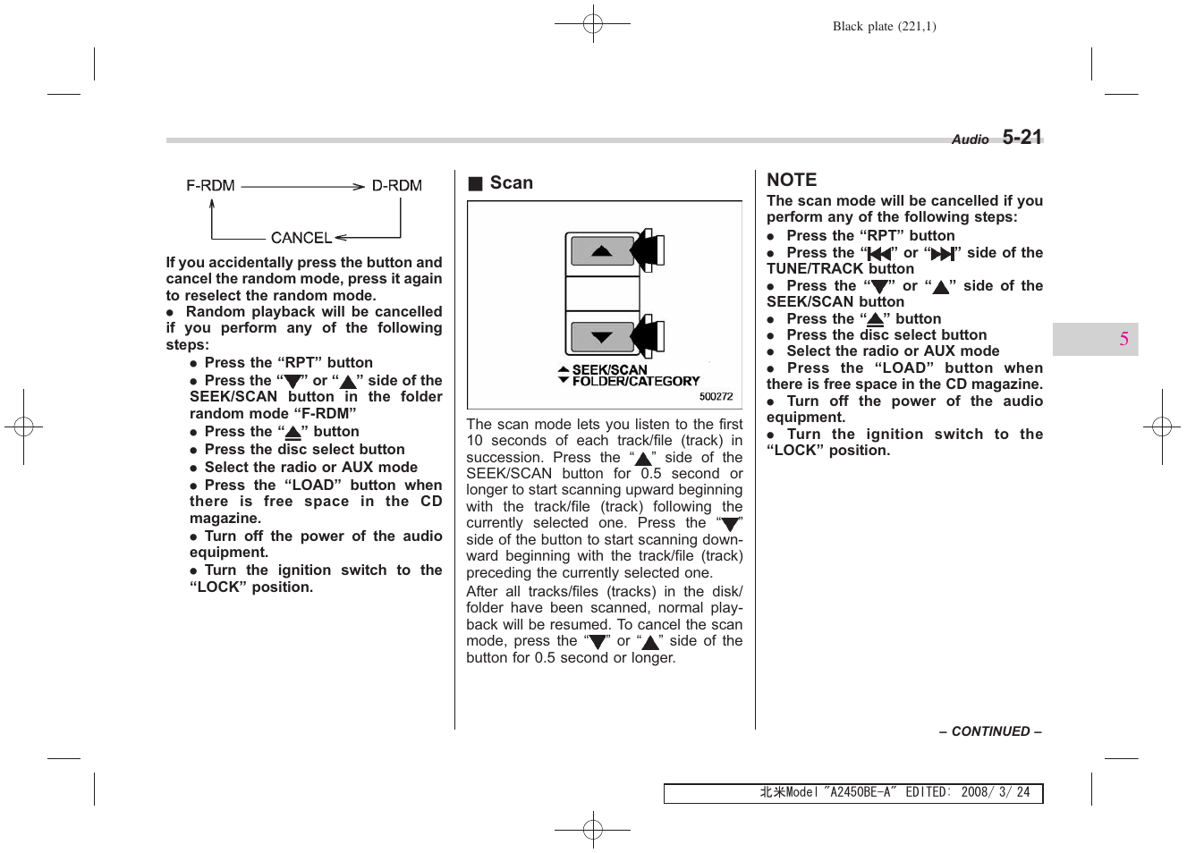 Subaru 2009 Legacy User Manual | Page 216 / 447