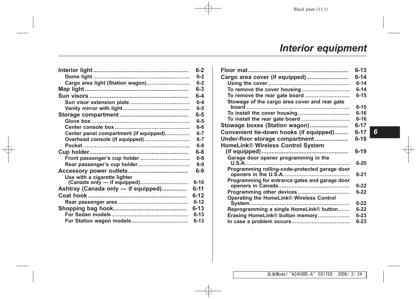 Msa5m0904a_14, Interior equipment | Subaru 2009 Legacy User Manual | Page 224 / 447