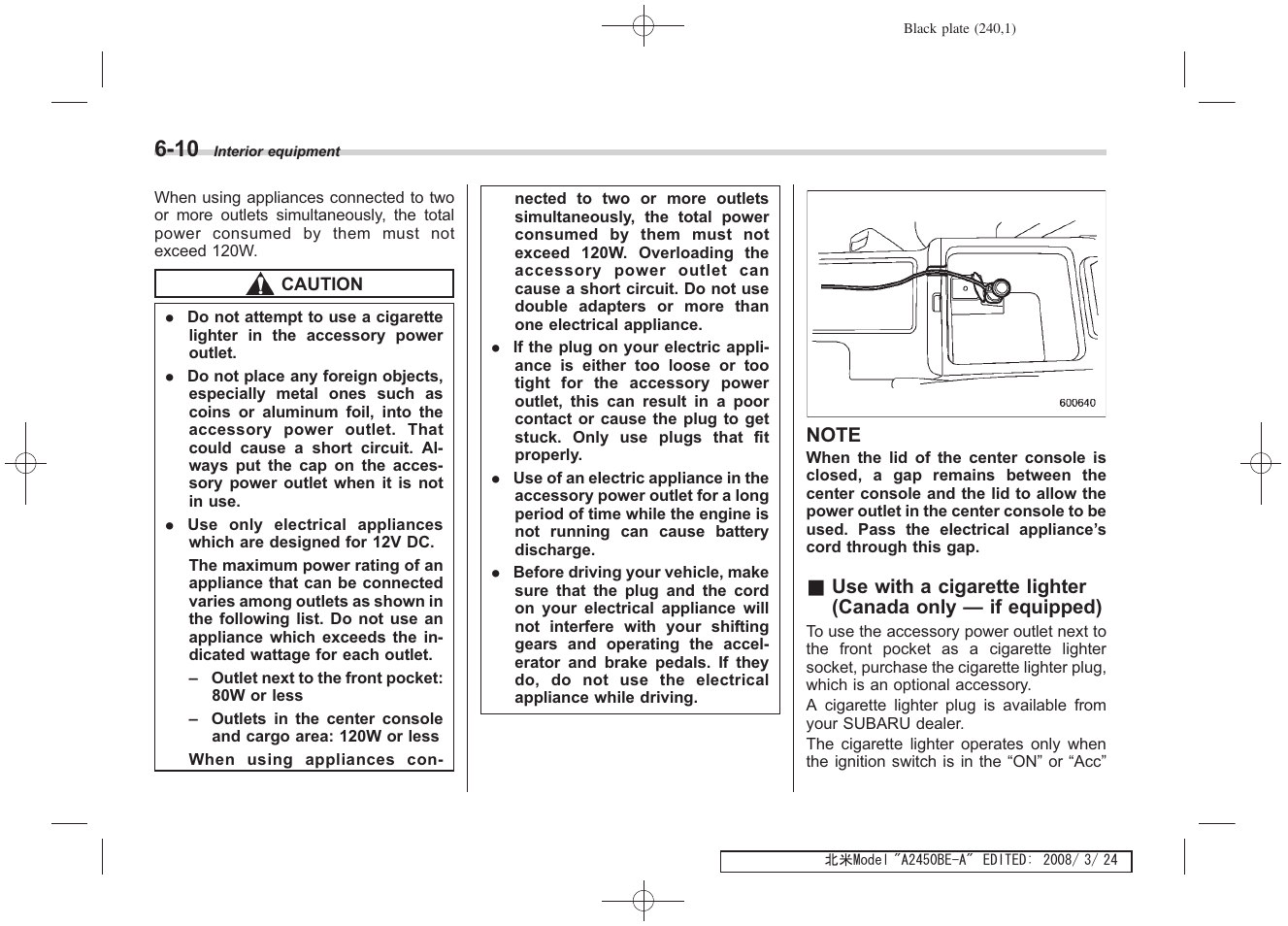 Subaru 2009 Legacy User Manual | Page 233 / 447