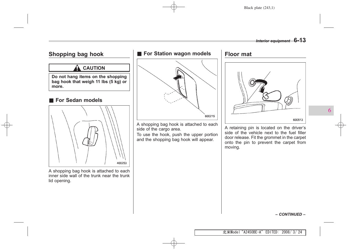Subaru 2009 Legacy User Manual | Page 236 / 447