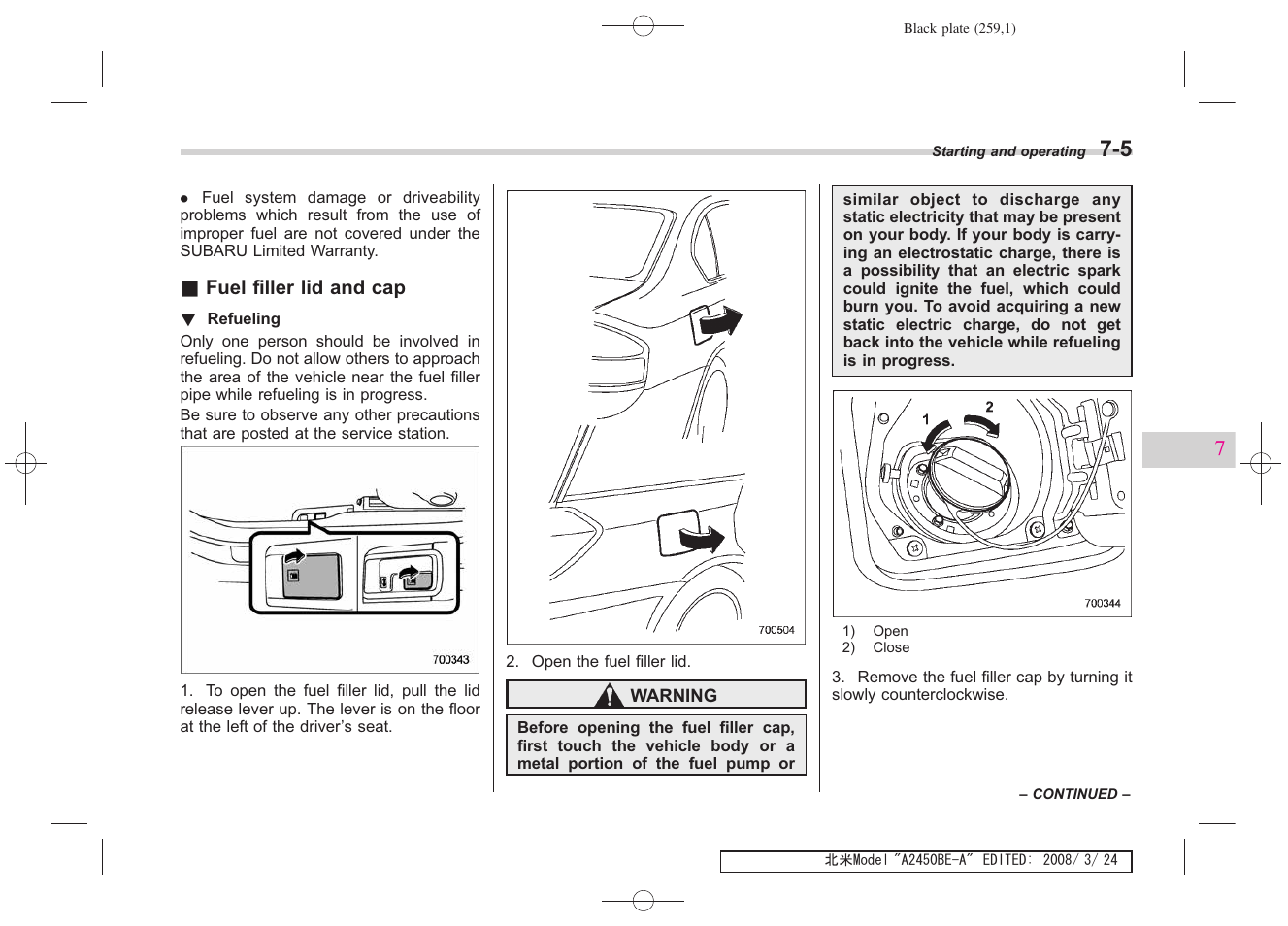 Subaru 2009 Legacy User Manual | Page 251 / 447