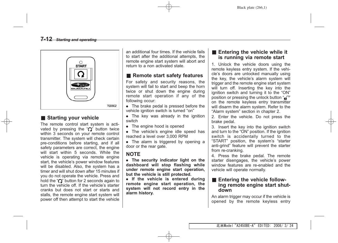 Subaru 2009 Legacy User Manual | Page 258 / 447